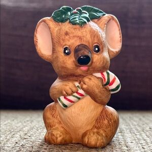 🇹🇼 Vintage Lefton Christmas Koala Bear Figurine 🐨